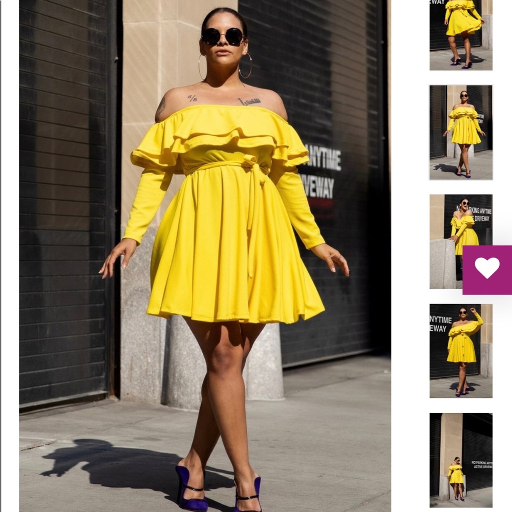 Lovely Spring/Summer yellow flirty dress